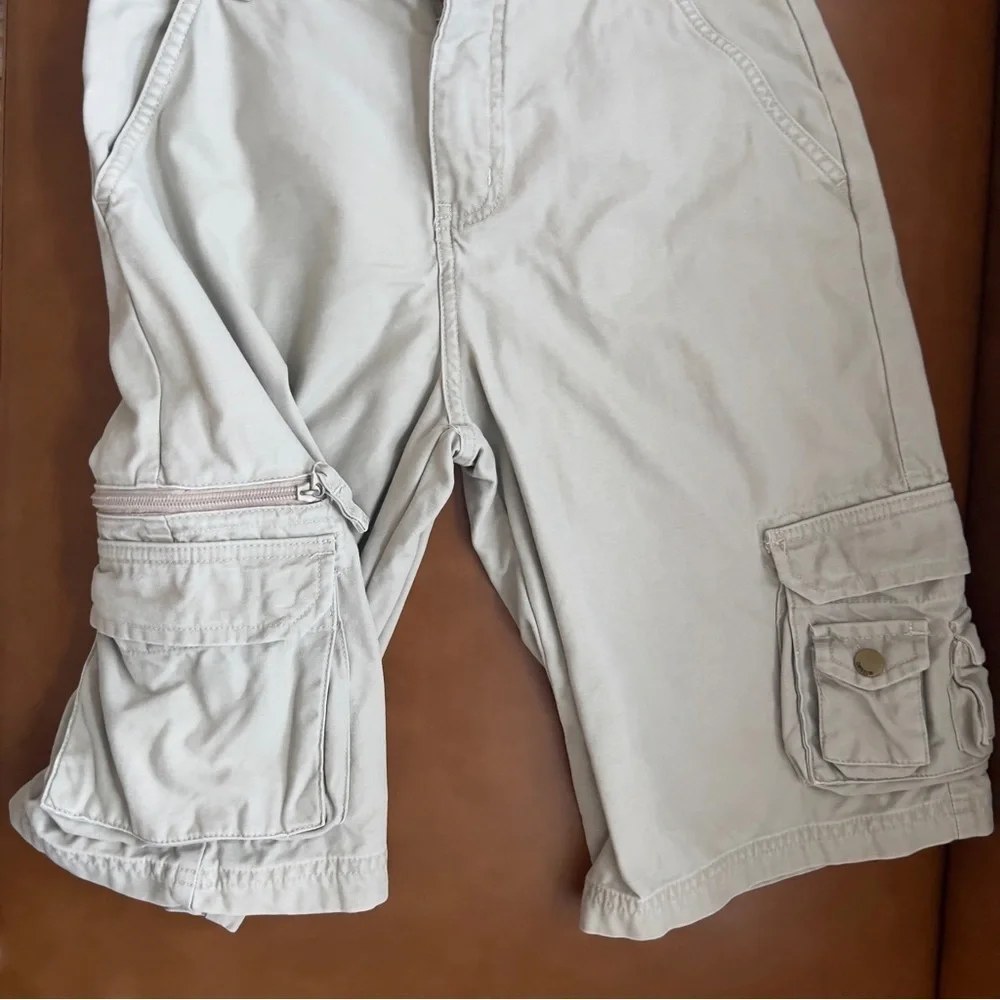 Mossimo Big Kids Boys Size 14 Light Tan Khaki Cargo Utility Shorts NWOT